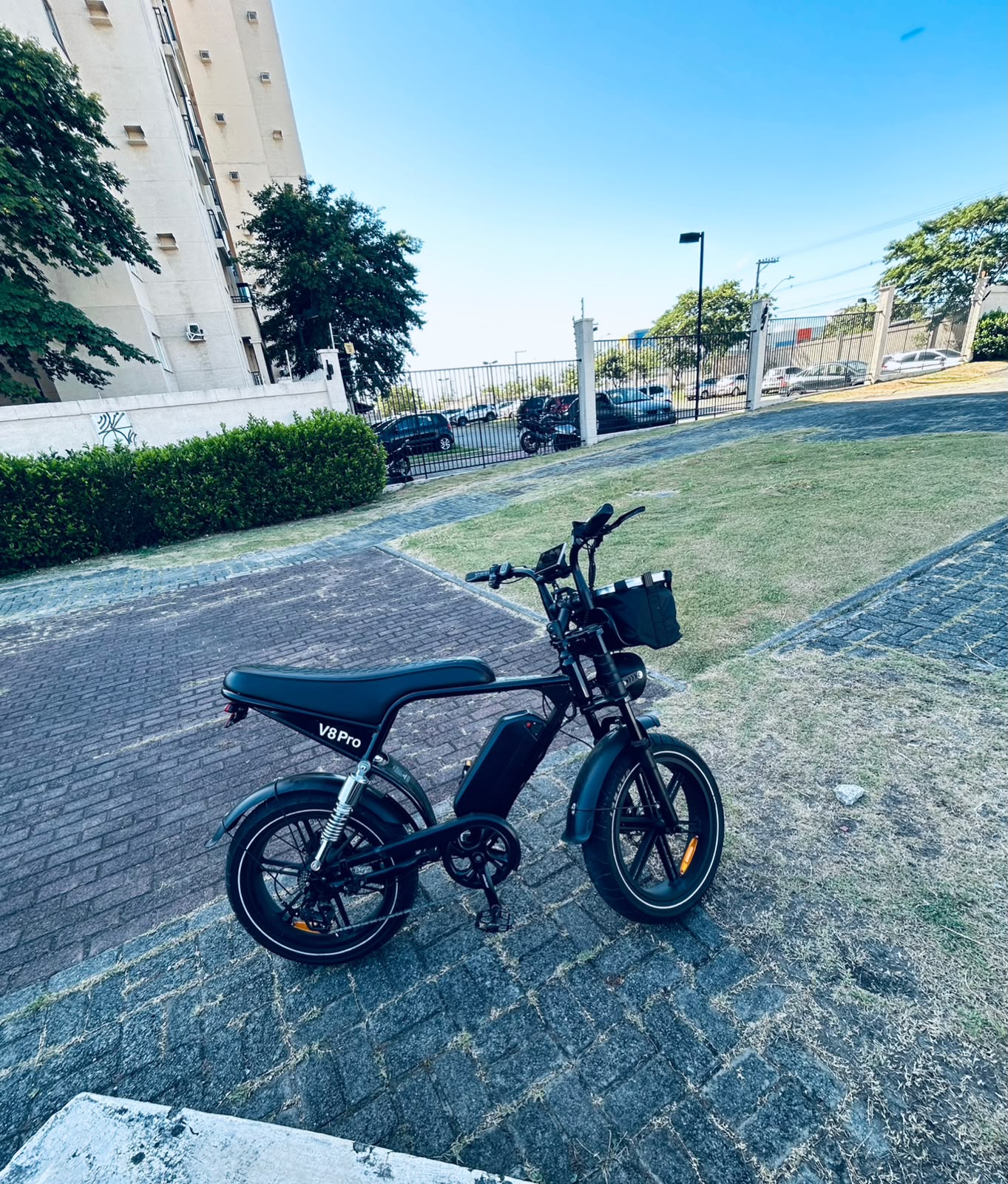 Bicicleta elétrica — foto da reportagem