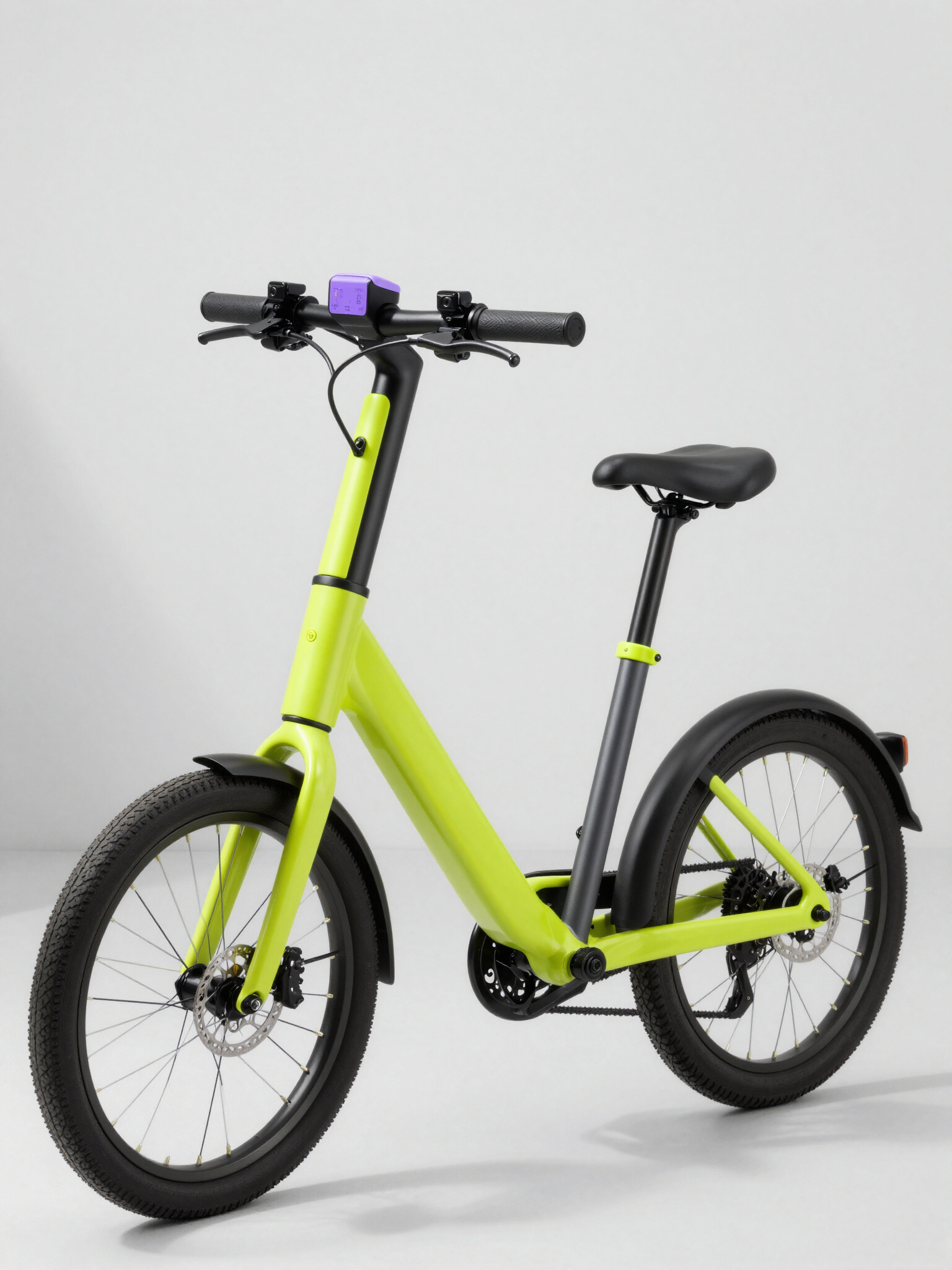 Ilustração de uma bicicleta elétrica